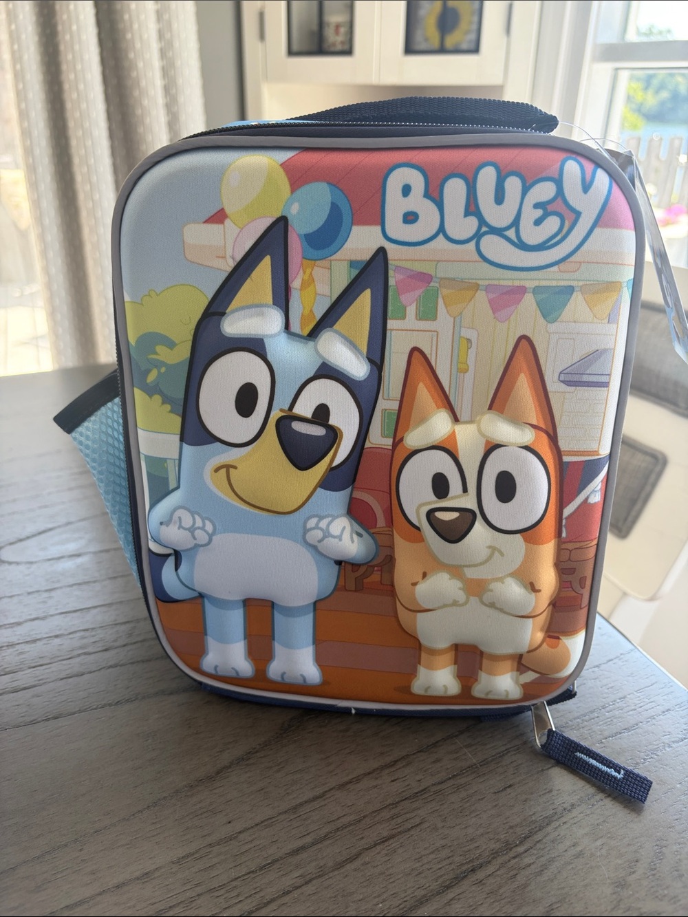 Bluey Kids Lunch Bag - Blue and Orange Character Design